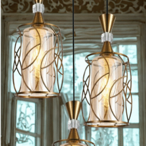 Triple Bulb Hanging Pendant Light